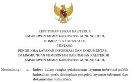 Surat Keputusan PPID Kalurahan Kalitekuk